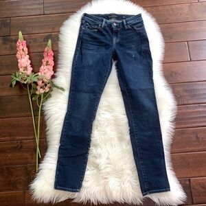 Lucky Brand Lolita Mid rise Skinny Dark‎ Wash. Sz 25